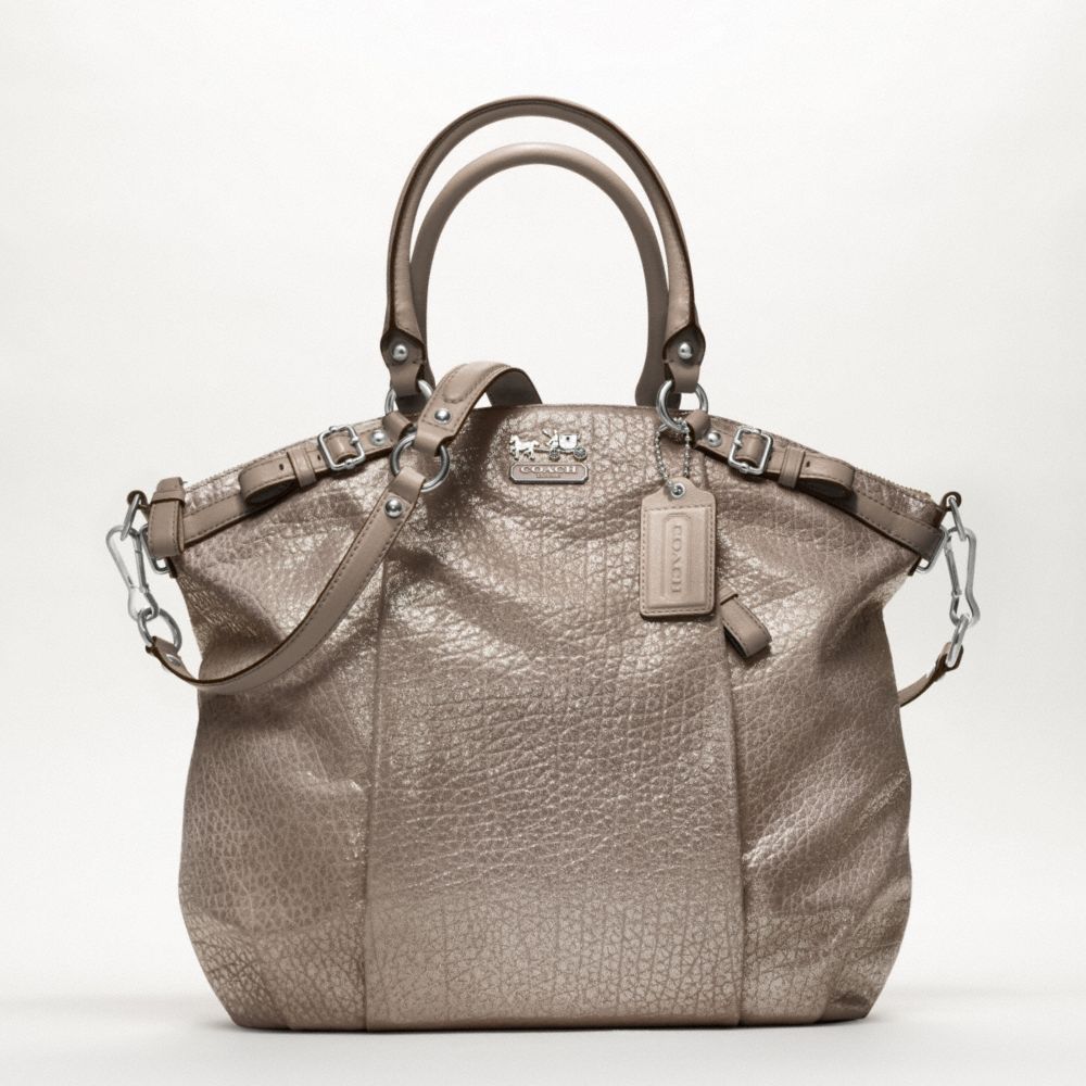 MADISON EMBOSSED METALLIC LEATHER LINDSEY