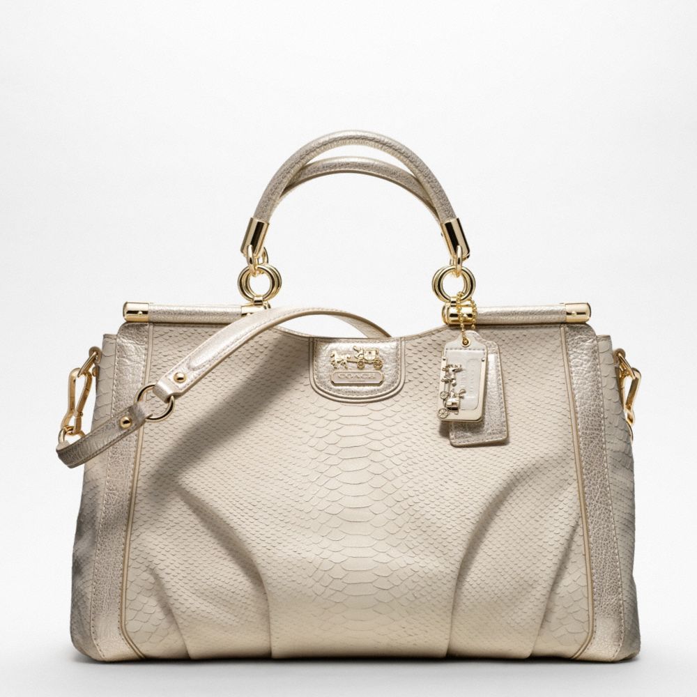 MADISON FLAGSHIP EMBOSSED METALLIC PYTHON CAROLINE DOWEL
