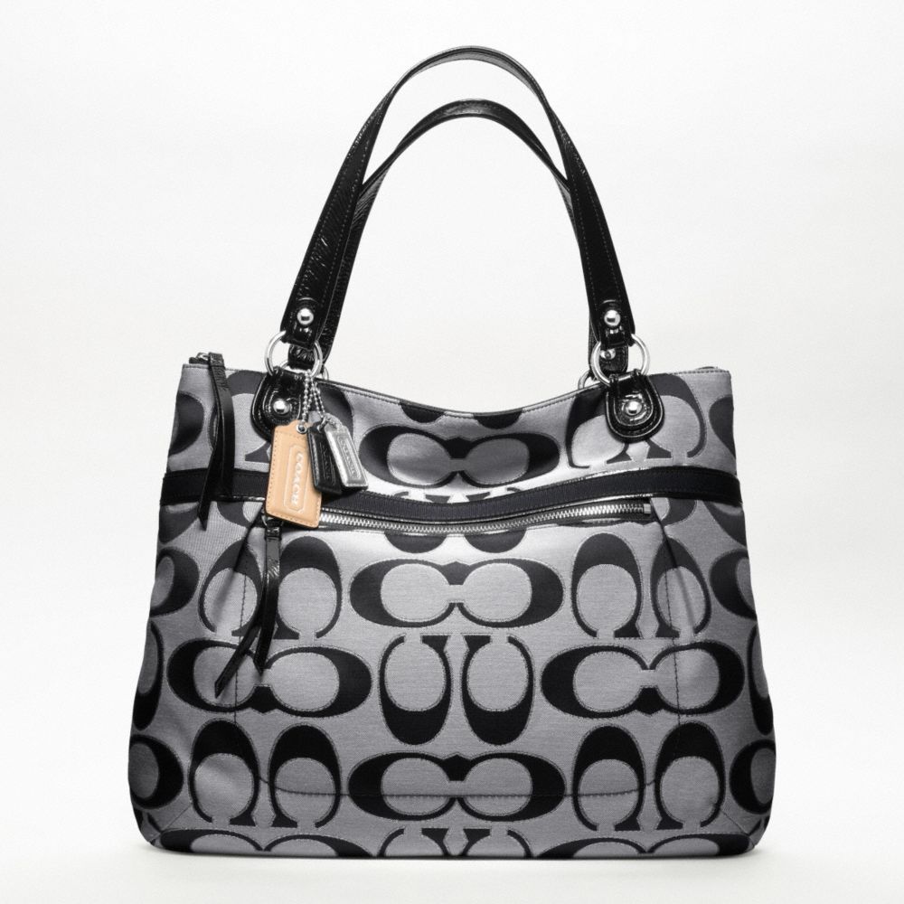 POPPY METALLIC SIGNATURE SATEEN GLAM TOTE
