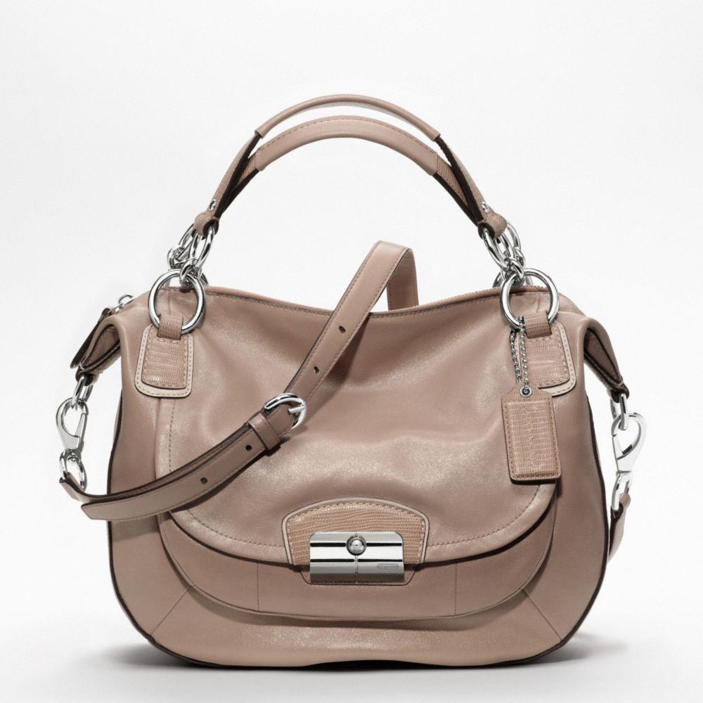 KRISTIN LEATHER ROUND SATCHEL