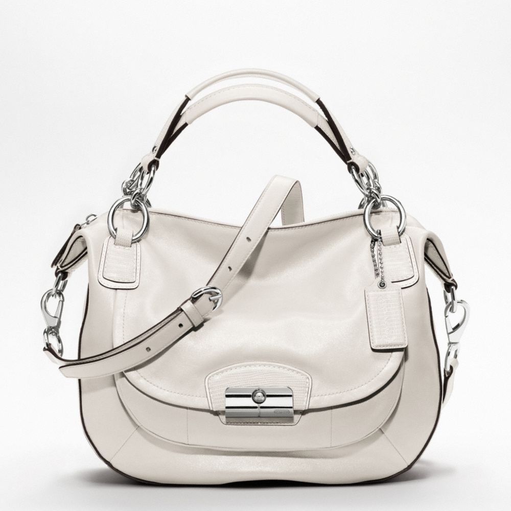KRISTIN LEATHER ROUND SATCHEL