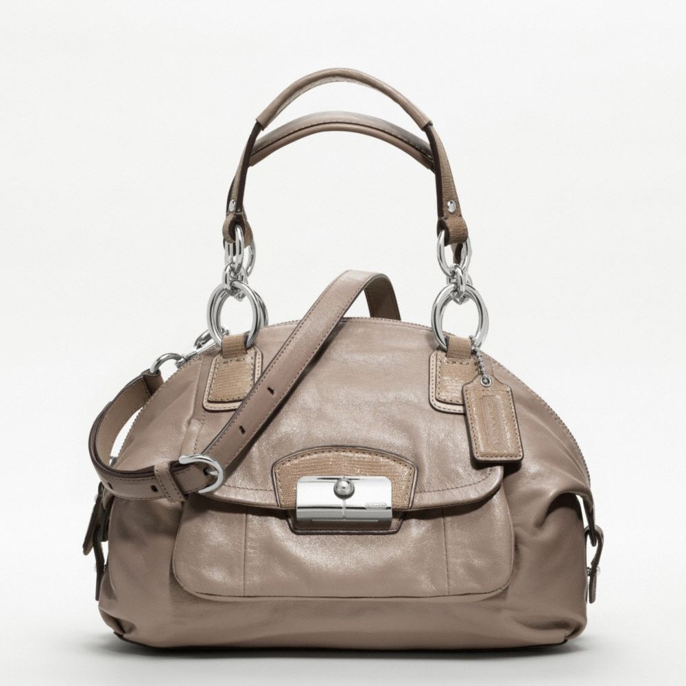 KRISTIN LEATHER DOMED SATCHEL