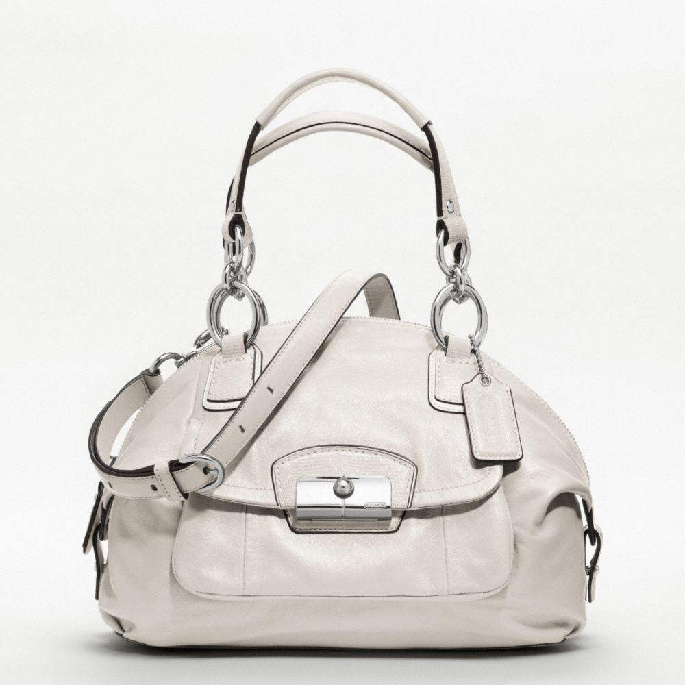 KRISTIN LEATHER DOMED SATCHEL