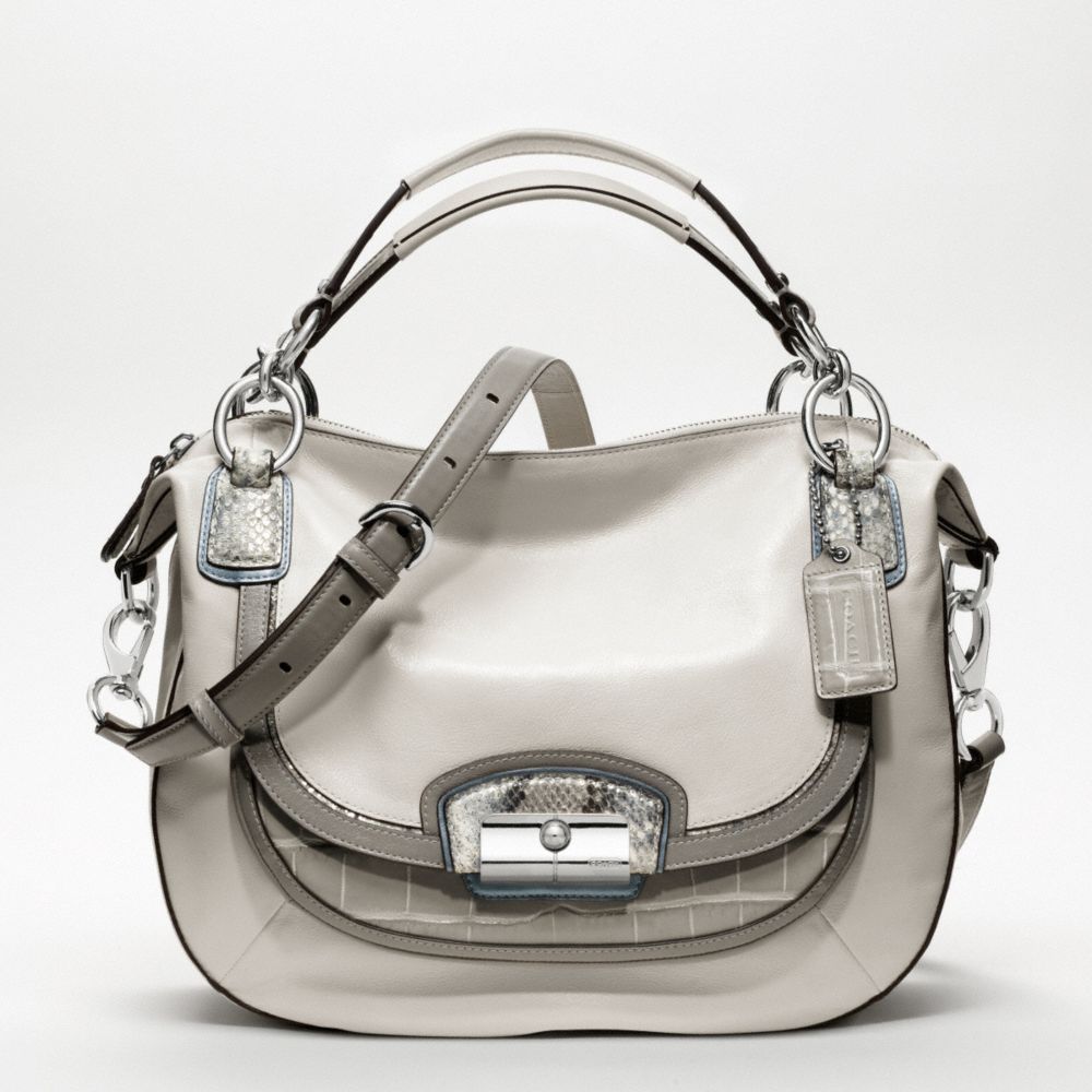 KRISTIN SPECTATOR LEATHER ROUND SATCHEL