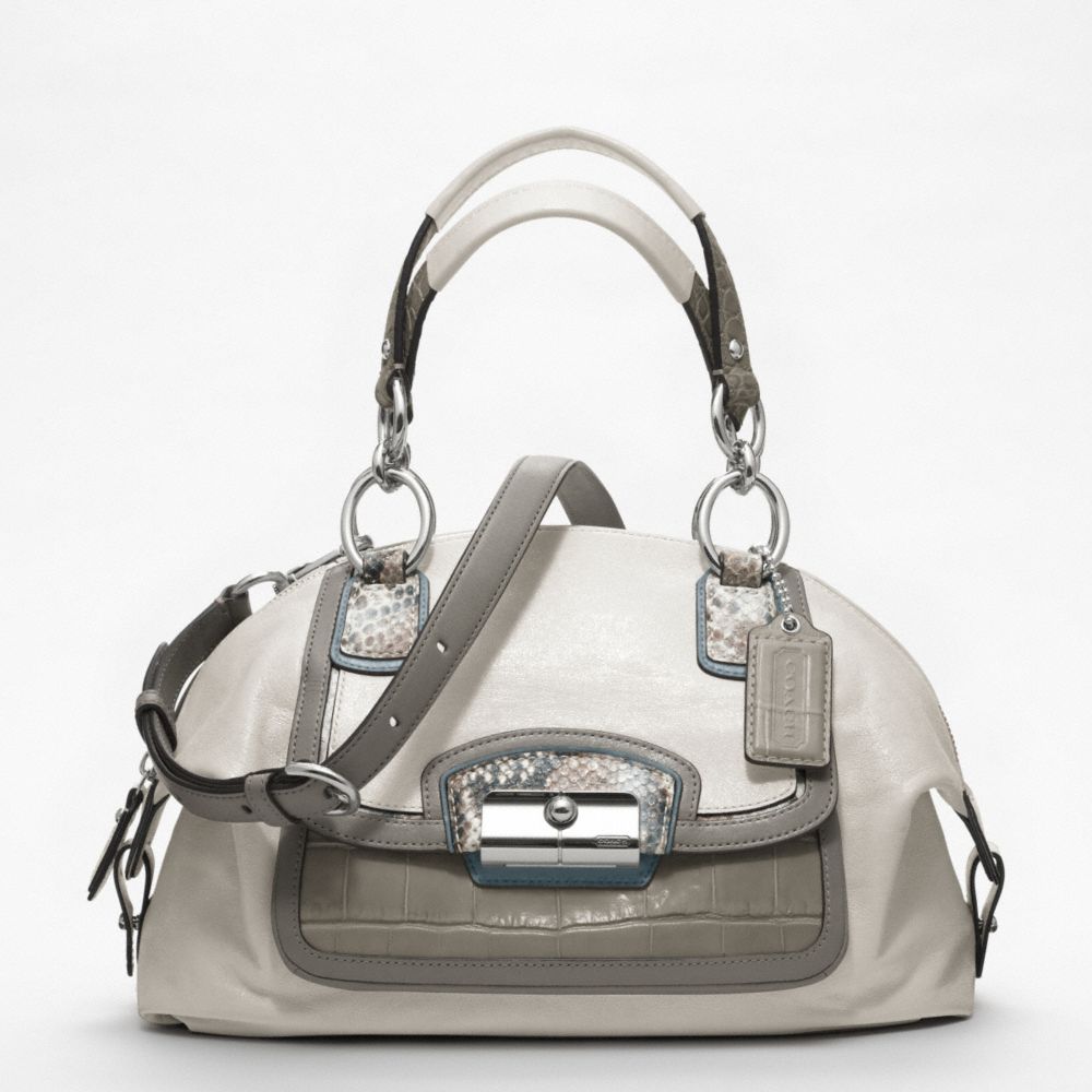 KRISTIN SPECTATOR LEATHER DOMED SATCHEL