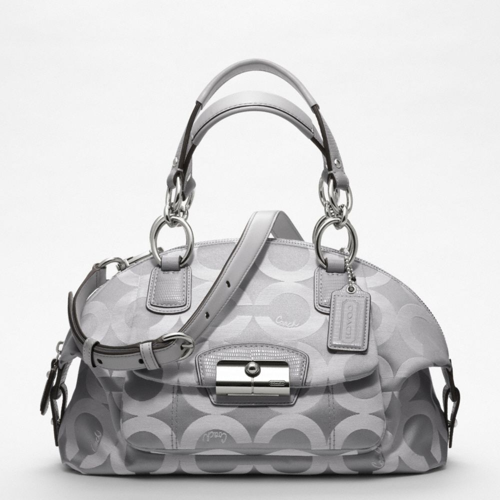 KRISTIN OP ART SATEEN DOMED SATCHEL