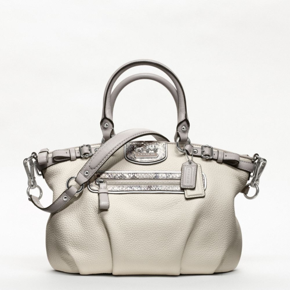 MADISON EMBOSSED EXOTIC SPECTATOR SOPHIA SATCHEL