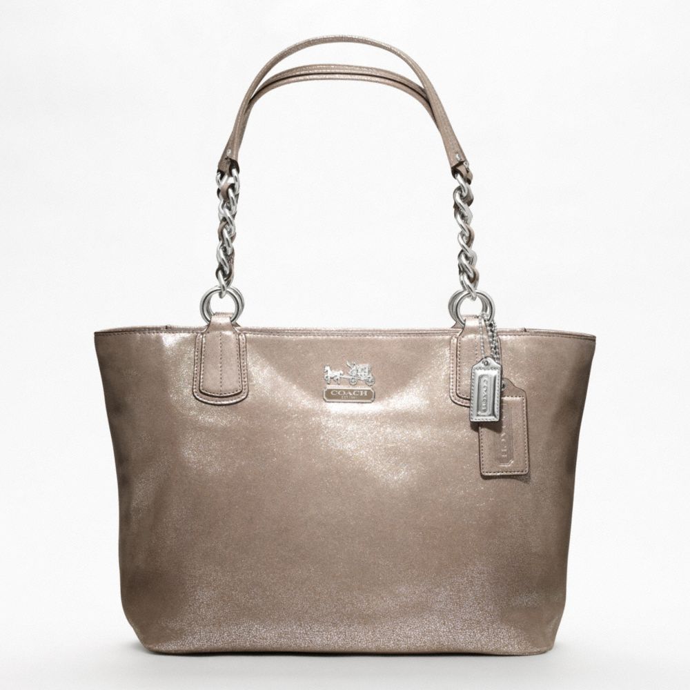CHELSEA METALLIC LEATHER TOTE