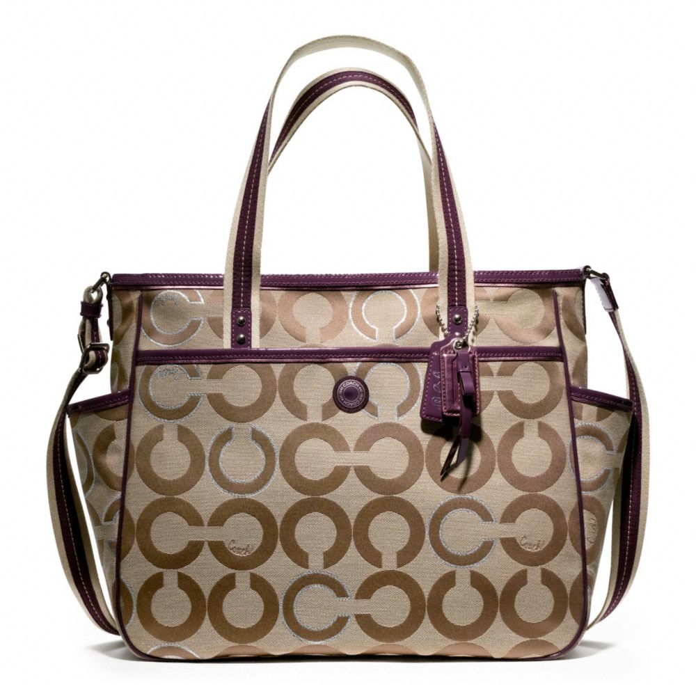 Baby Bag Op Art Metallic Outline Tote