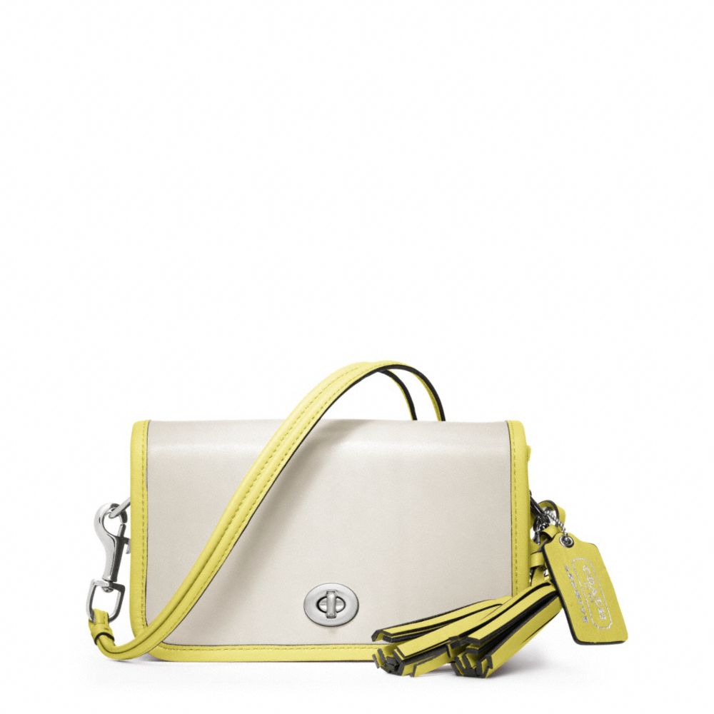 LEGACY ARCHIVAL TWO TONE LEATHER PENNY SHOULDER PURSE