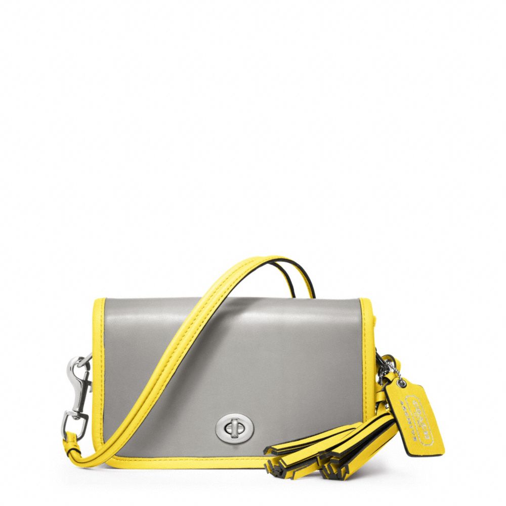 LEGACY ARCHIVAL TWO TONE LEATHER PENNY SHOULDER PURSE