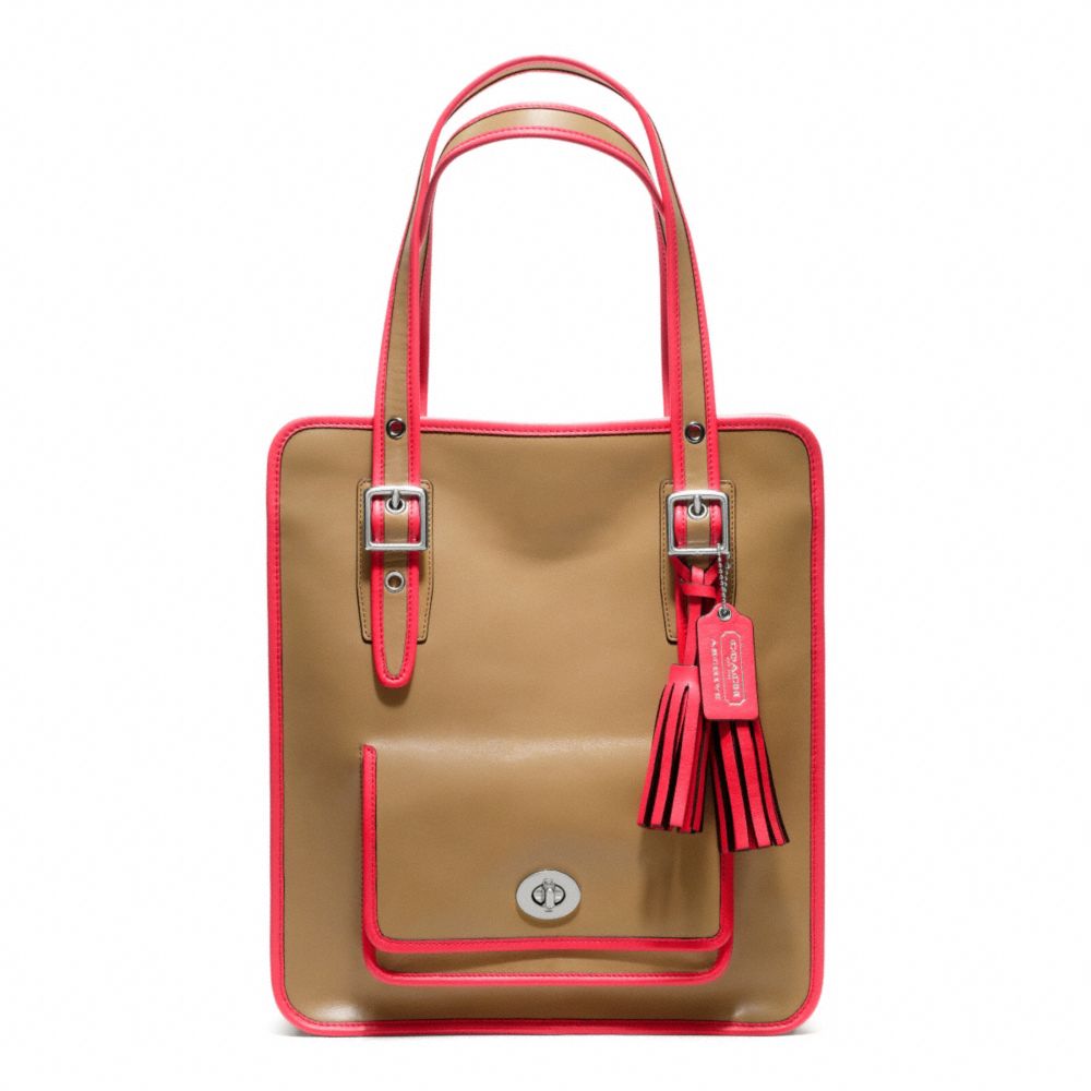 LEGACY ARCHIVAL TWO TONE LEATHER MAGAZINE TOTE