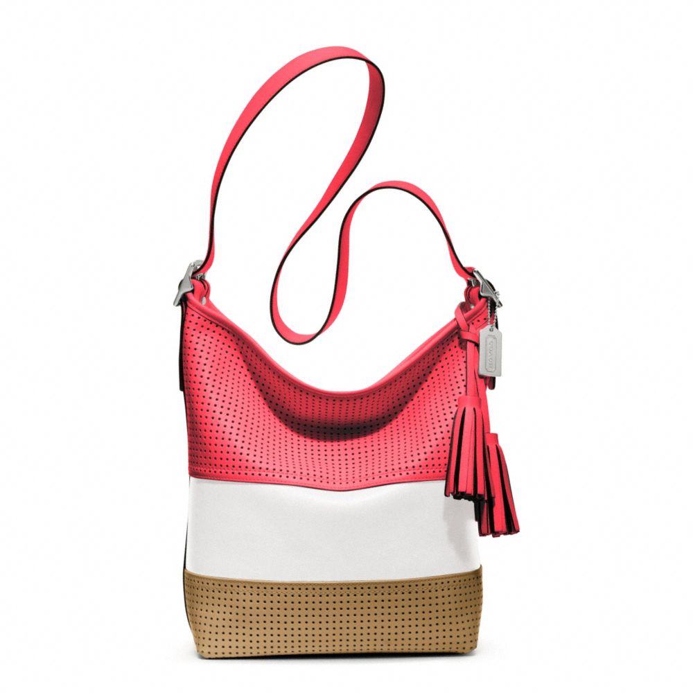 LEGACY PERFORATED RUGBY STRIPE DUFFLE