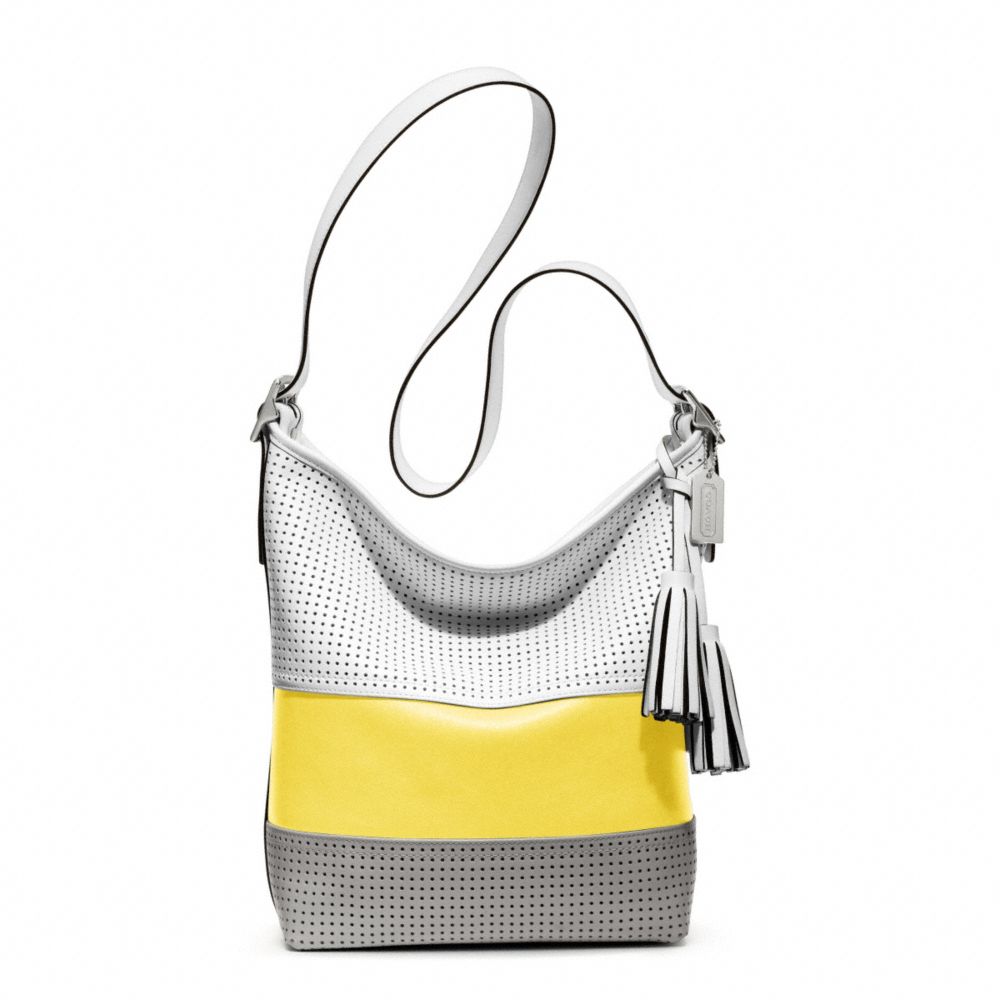 LEGACY PERFORATED RUGBY STRIPE DUFFLE