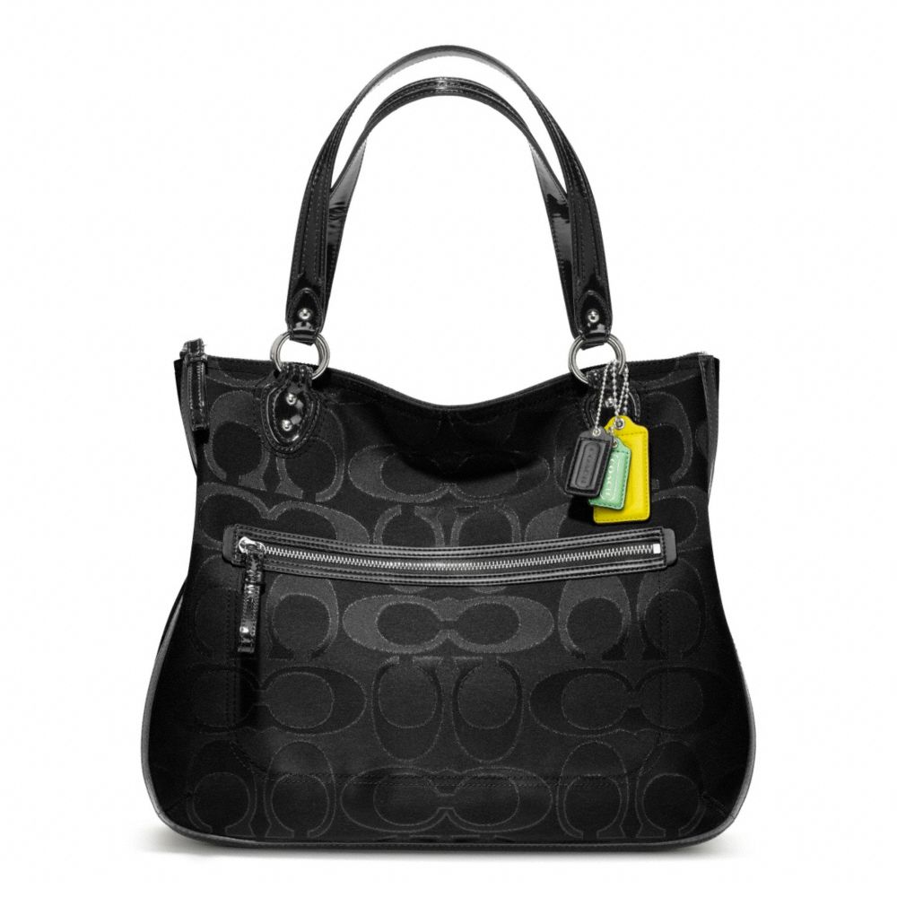 POPPY SIGNATURE METALLIC OUTLINE HALLIE TOTE