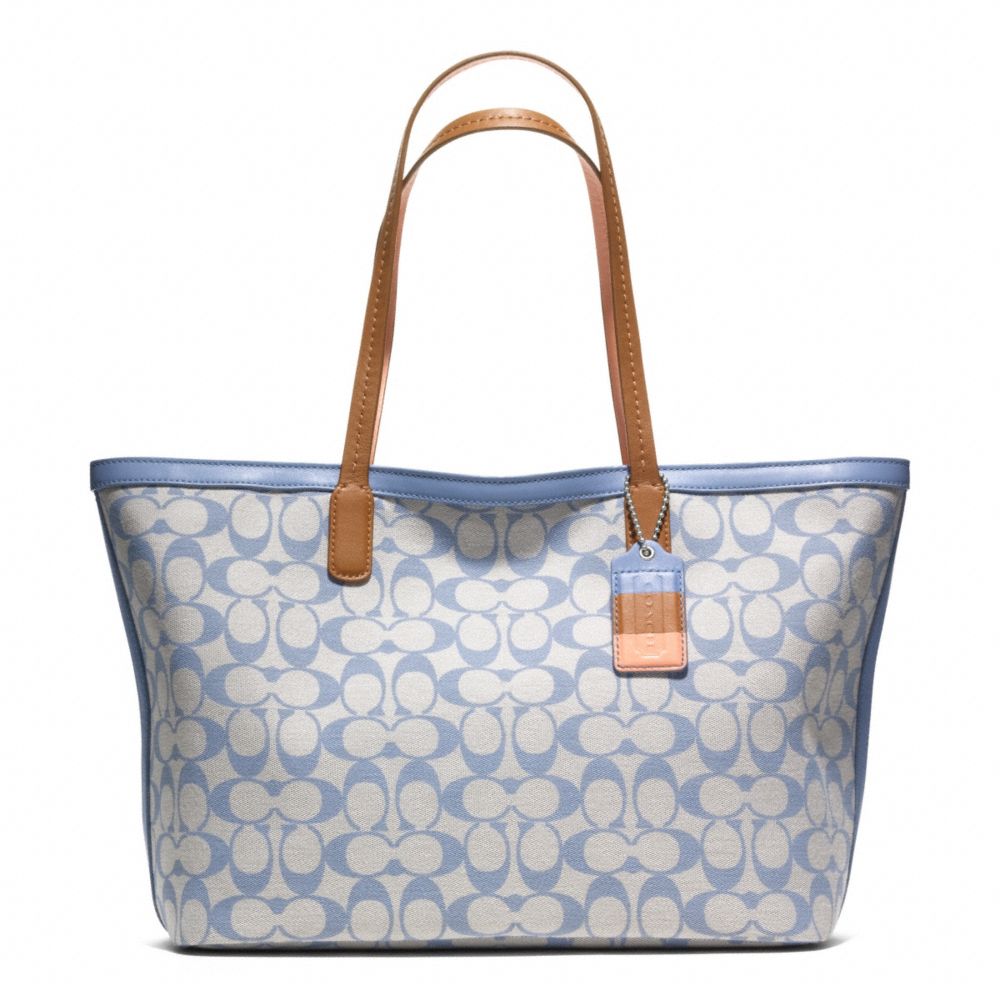 LEGACY WEEKEND PRINTED SIGNATURE ZIP TOP TOTE