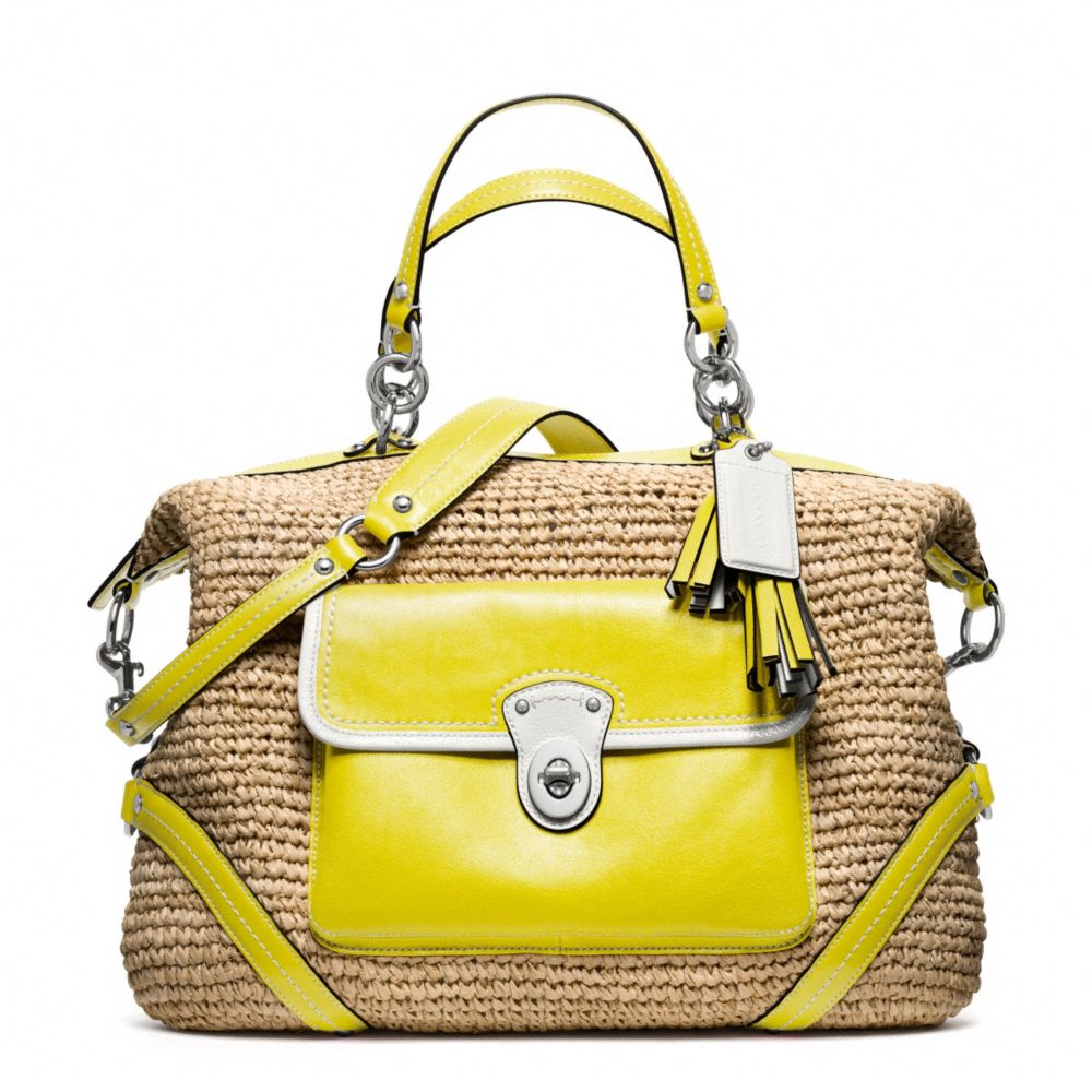 STRAW SATCHEL