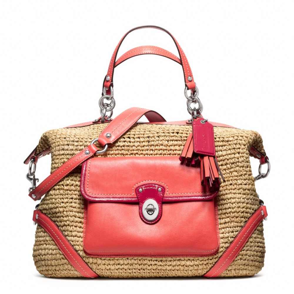 STRAW SATCHEL