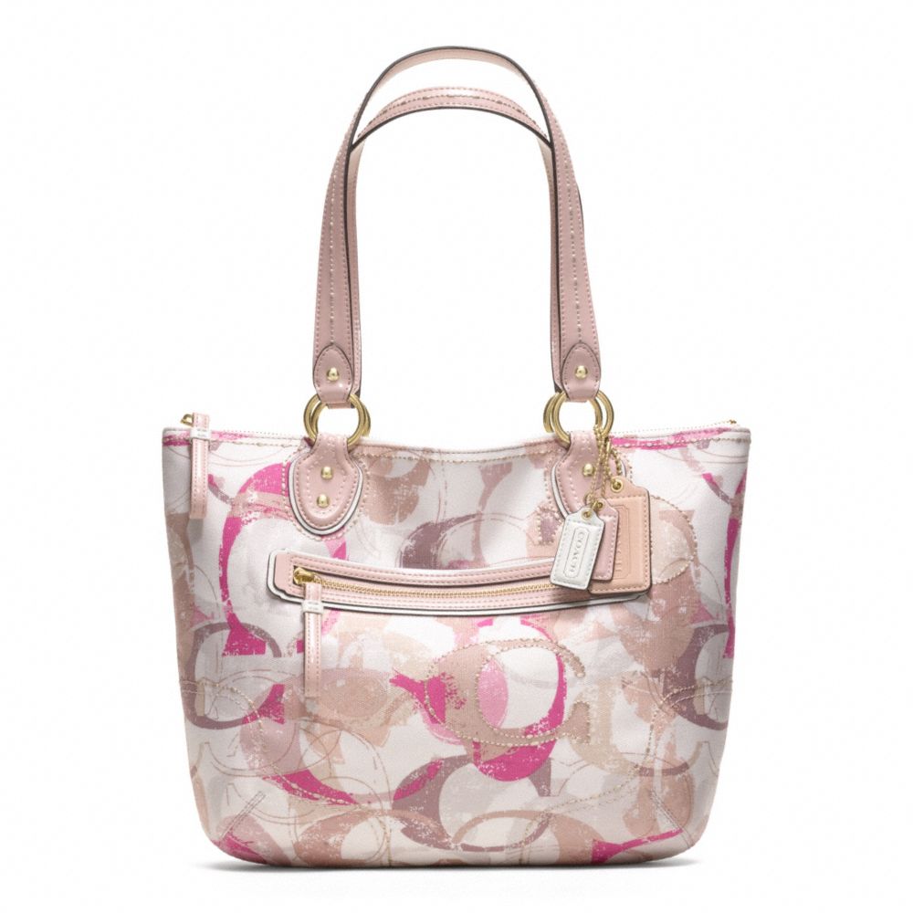 POPPY STAMPED C SMALL TOTE