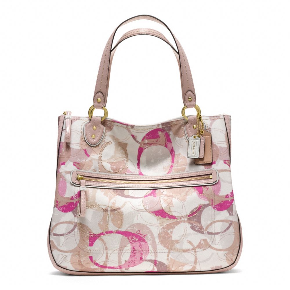 POPPY STAMPED C HALLIE EAST/WEST TOTE