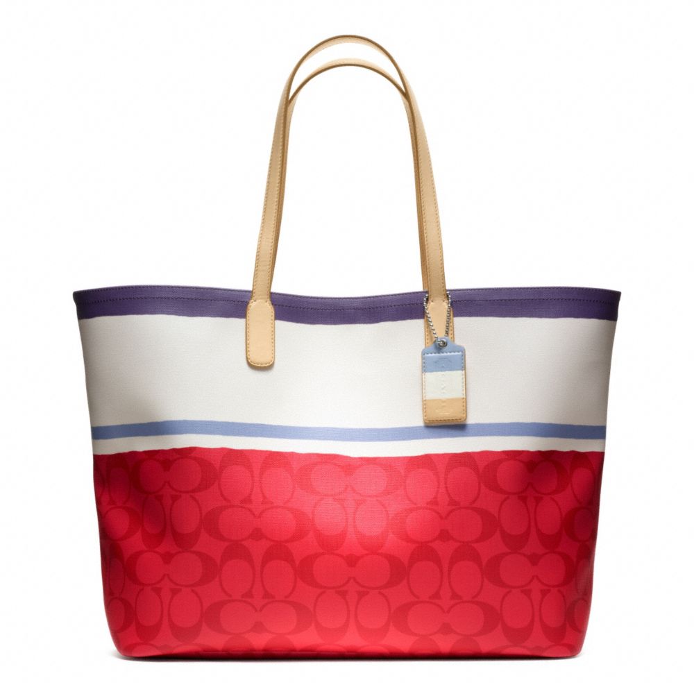 LEGACY WEEKEND PAINTED STRIPE PVC LARGE DOGLEASH TOTE