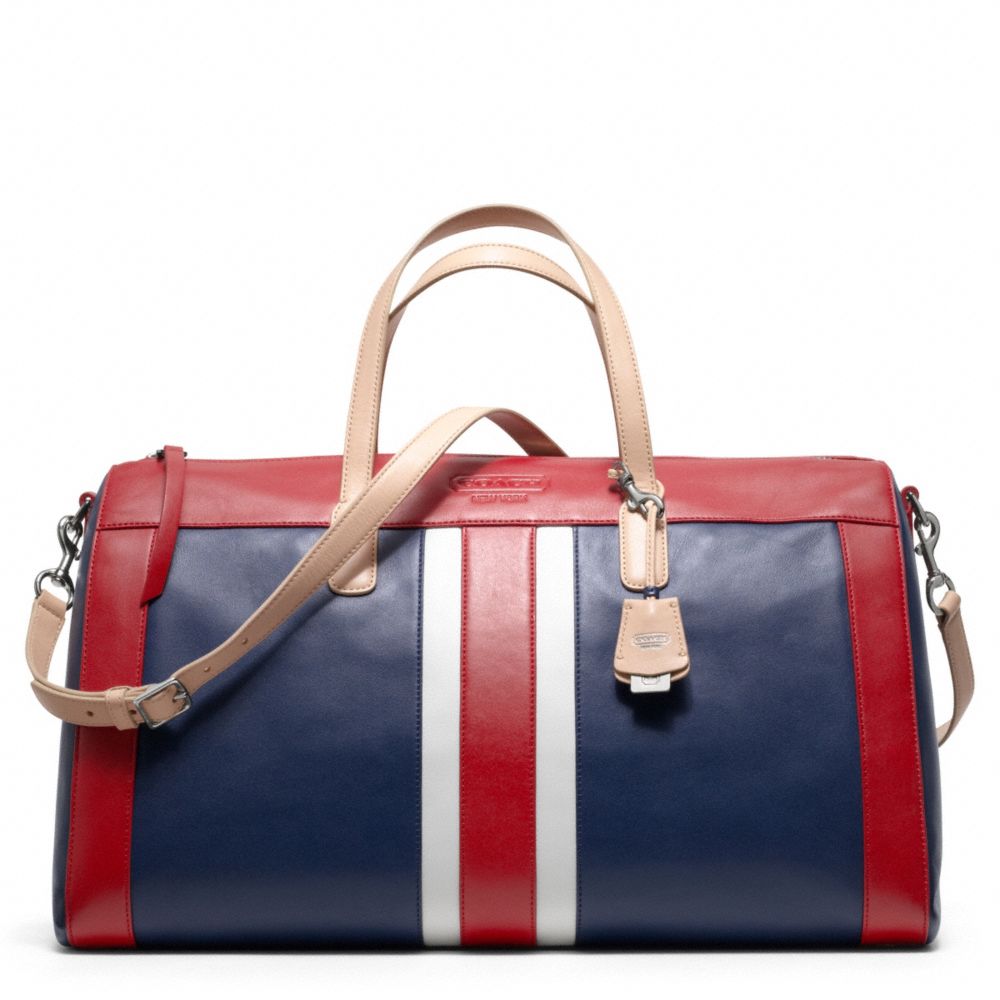 LEGACY WEEKEND BEACH LEATHER STRIPE BOSTON BAG