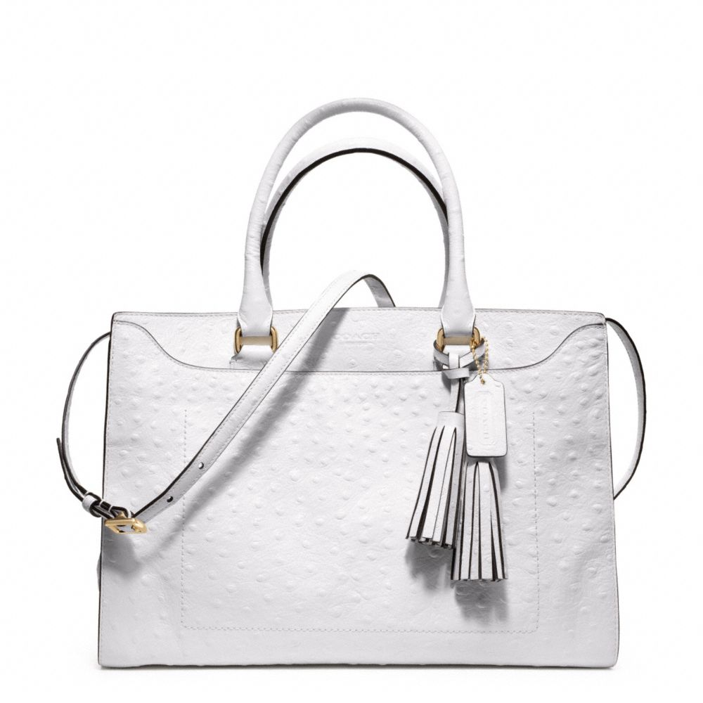 LEGACY PINNACLE ELEVATED OSTRICH LEIGHTON FRAME CARRYALL