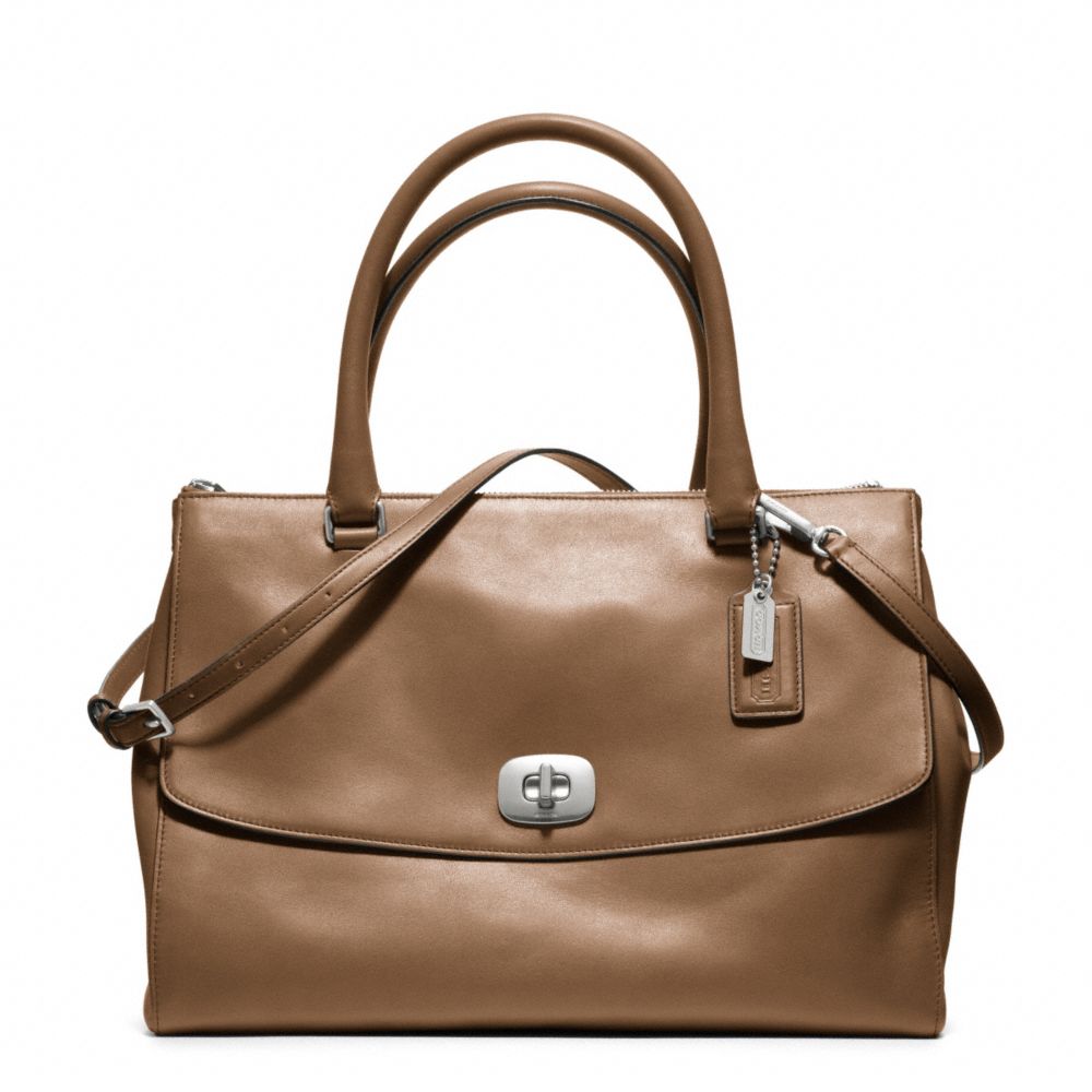 LEGACY PINNACLE LEATHER LARGE HARPER SATCHEL