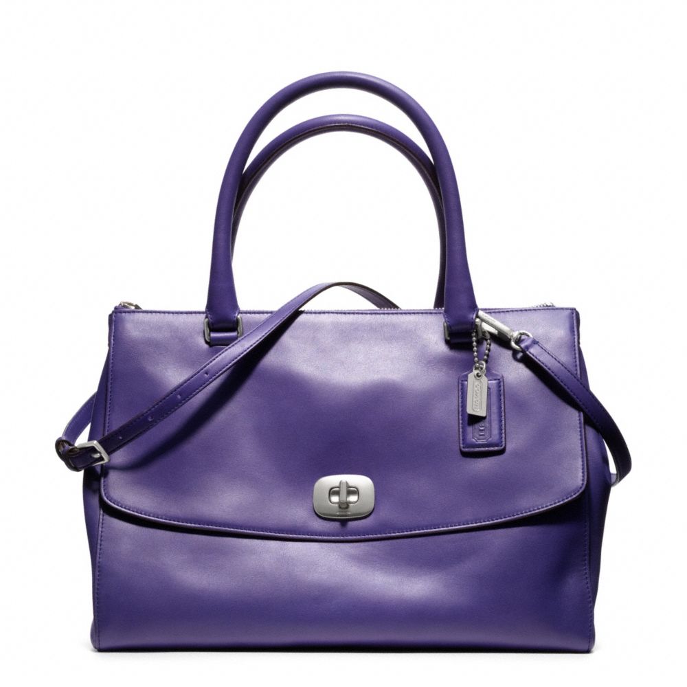 LEGACY PINNACLE LEATHER LARGE HARPER SATCHEL