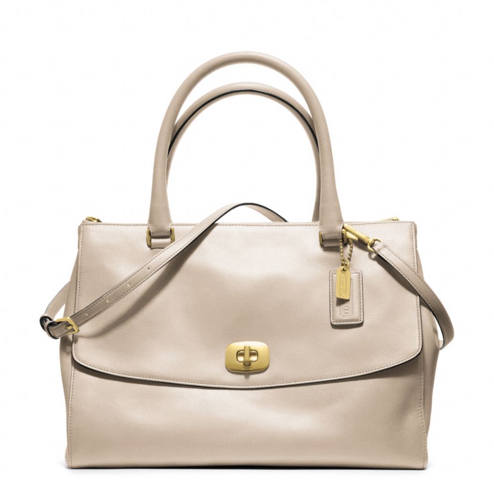 LEGACY PINNACLE LEATHER LARGE HARPER SATCHEL