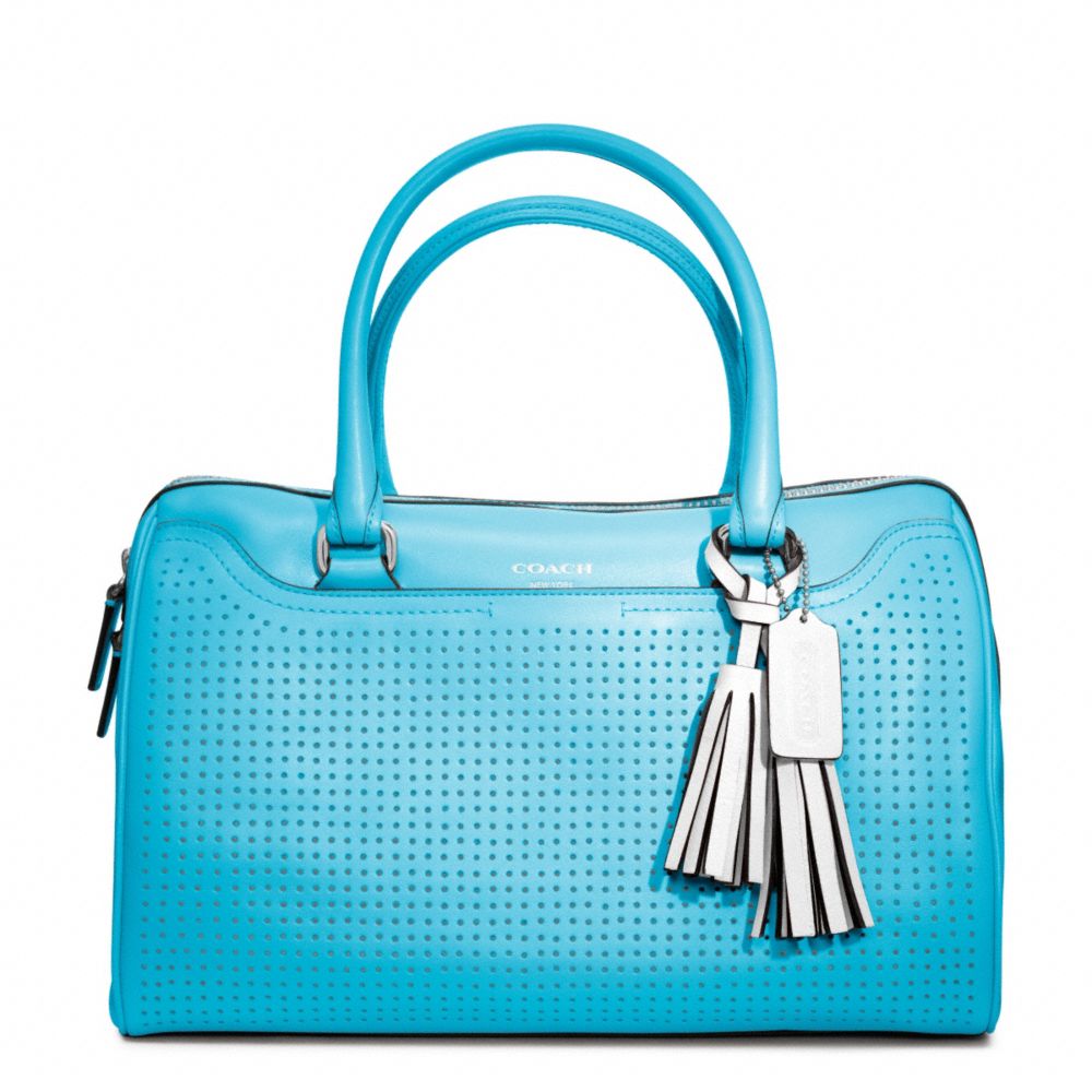 LEGACY PERFORATED LEATHER HALEY SATCHEL