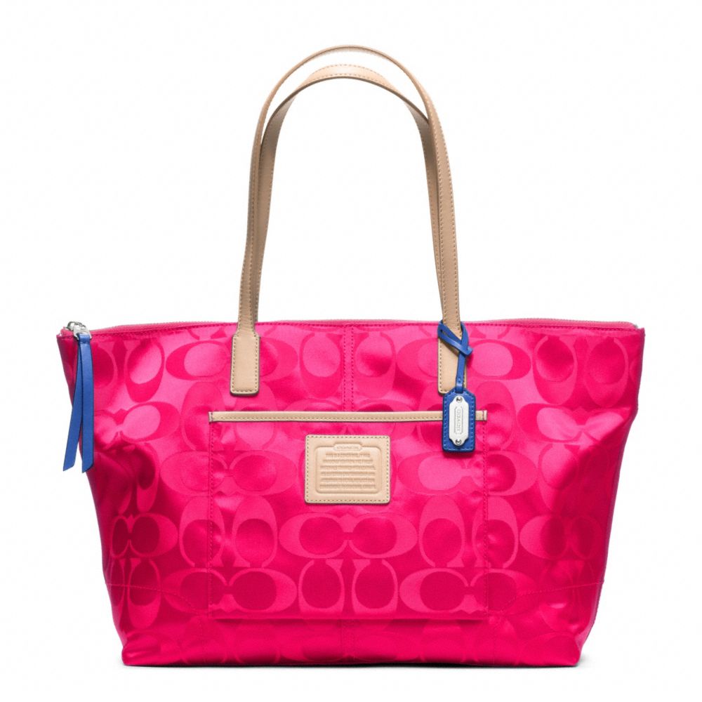 LEGACY WEEKEND SIGNATURE NYLON EAST/WEST ZIP TOP TOTE
