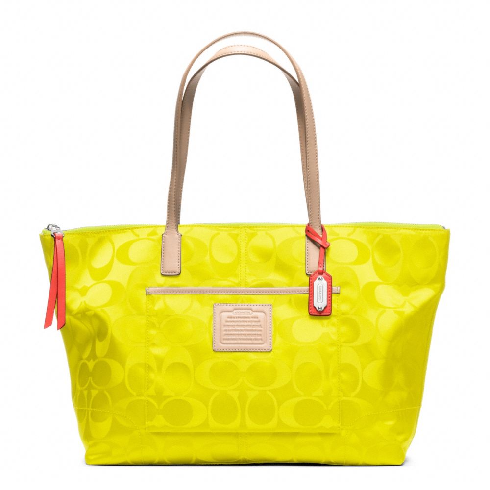 LEGACY WEEKEND SIGNATURE NYLON EAST/WEST ZIP TOP TOTE