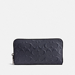 COACH ACCORDION WALLET IN SIGNATURE LEATHER - MIDNIGHT - 25608