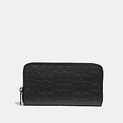 COACH Accordion Wallet In Signature Leather - BLACK - 32033