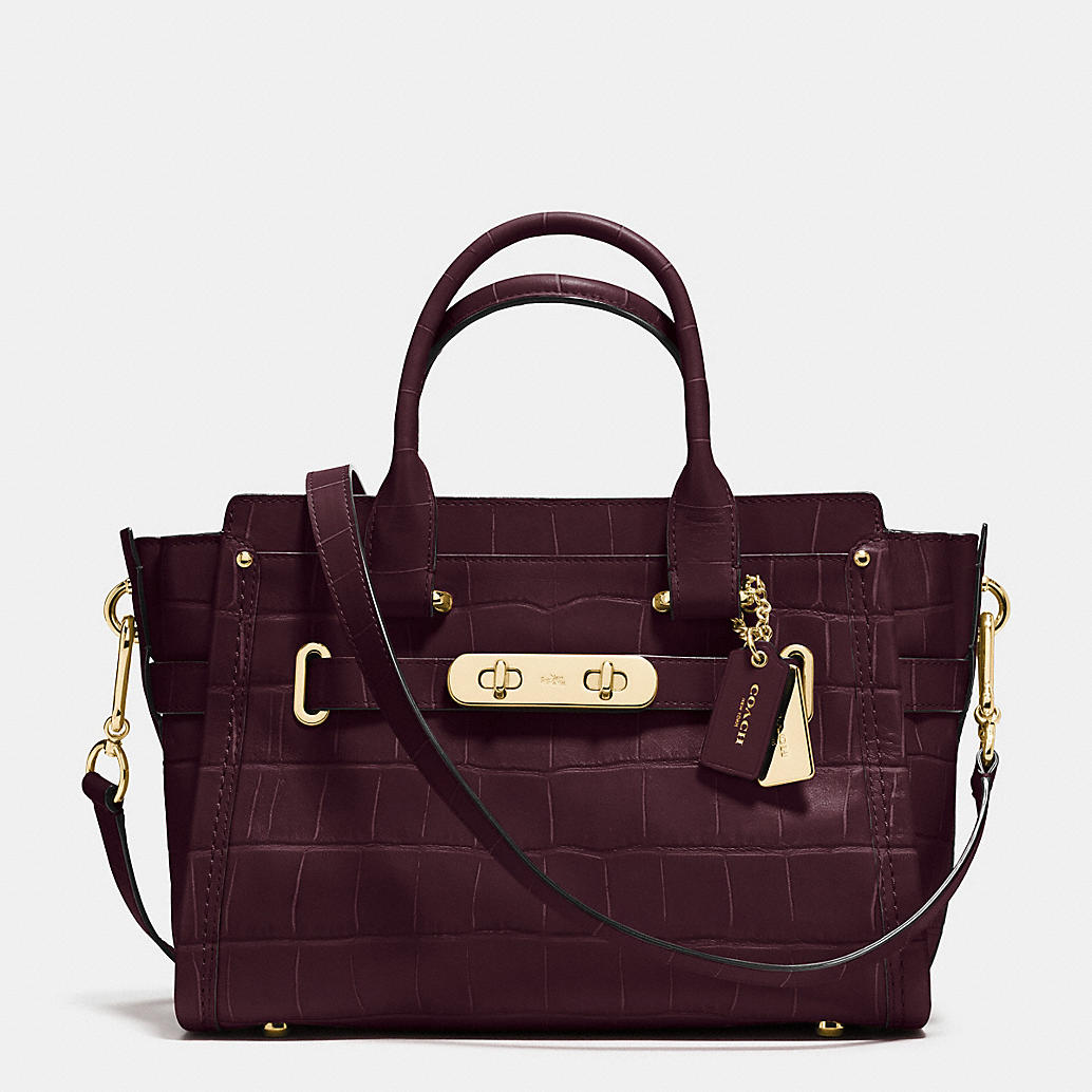 Coach Swagger Carryall In Colorblock Leather in Brown | Lyst