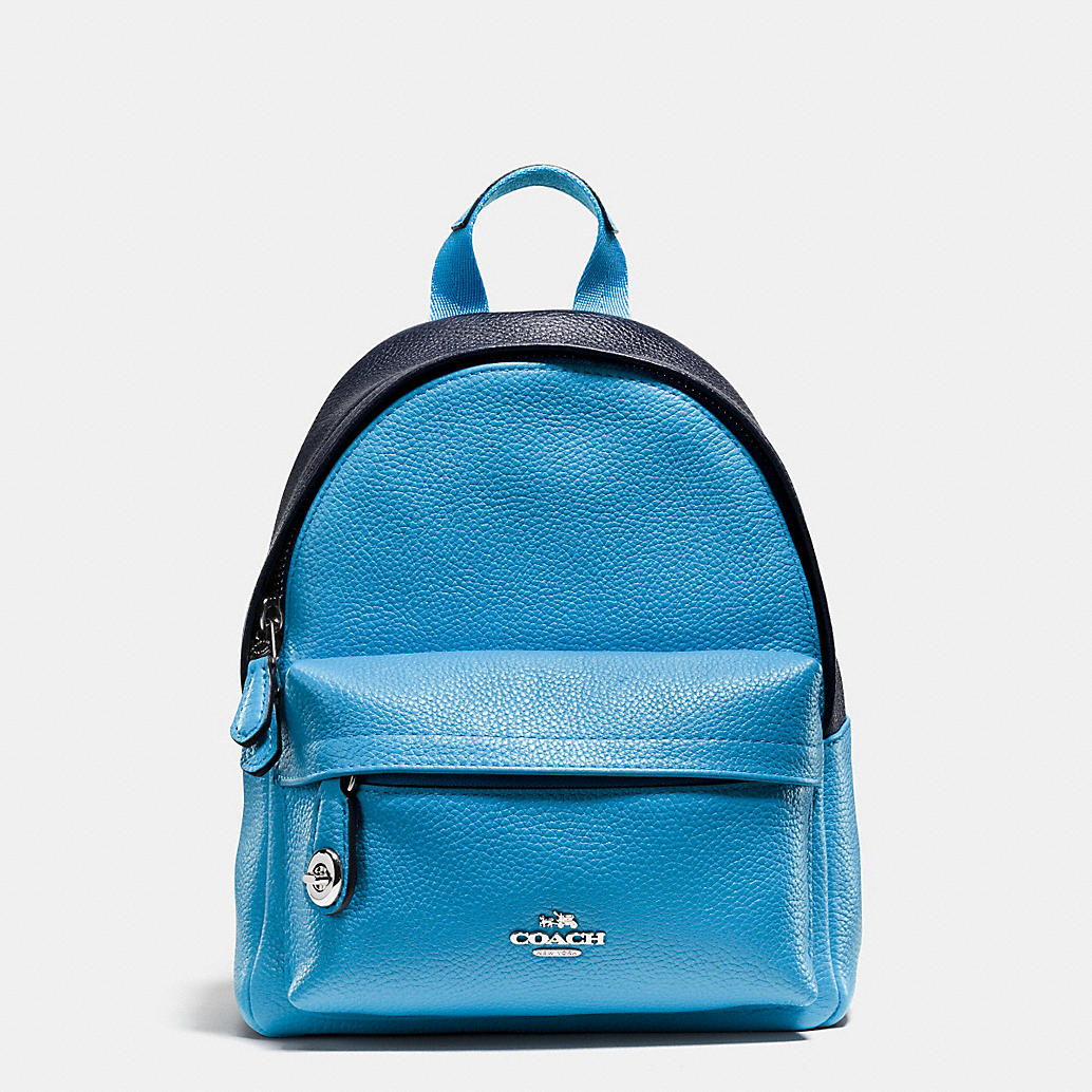 COACH Designer Backpacks | Mini Campus Backpack In Bicolor Leather
