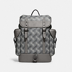 COACH Hitch Backpack With Horse And Carriage Print - BLACK COPPER/GREY - 4072