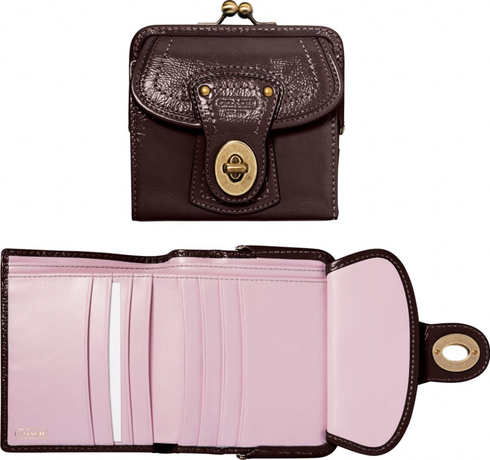 Coach Official Site - COACH LEGACY PATENT LEATHER FRENCH PURSE from coach.com