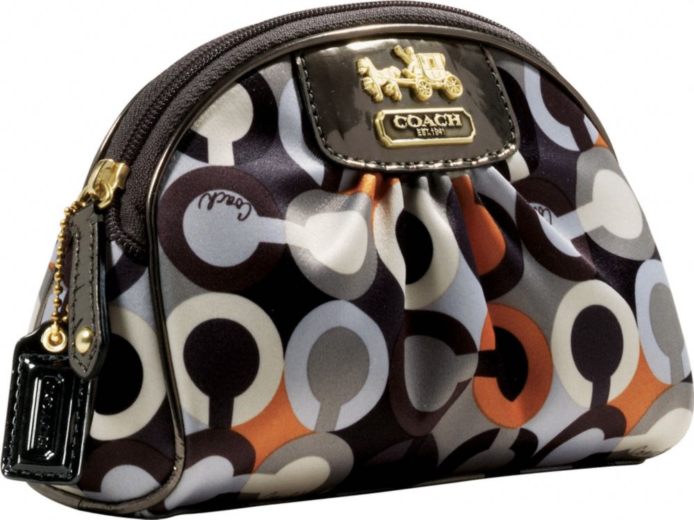 Coach Official Site - GRAPHIC OP ART LARGE COSMETIC CASE :  art bags shoes op