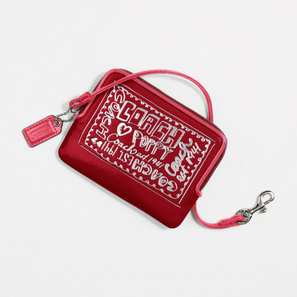 Poppy Patent Small Wallet $78.00