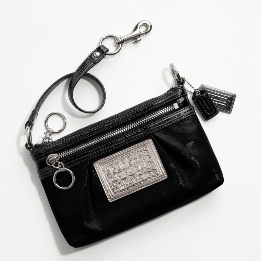 Poppy Patent Large Wristlet $98.00