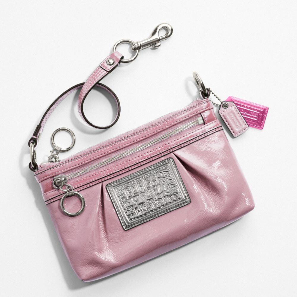 Poppy Patent Large Wristlet $98.00
