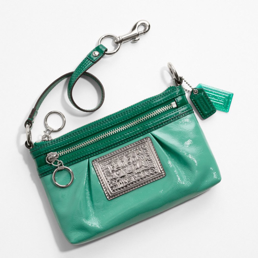 Poppy Patent Large Wristlet $98.00
