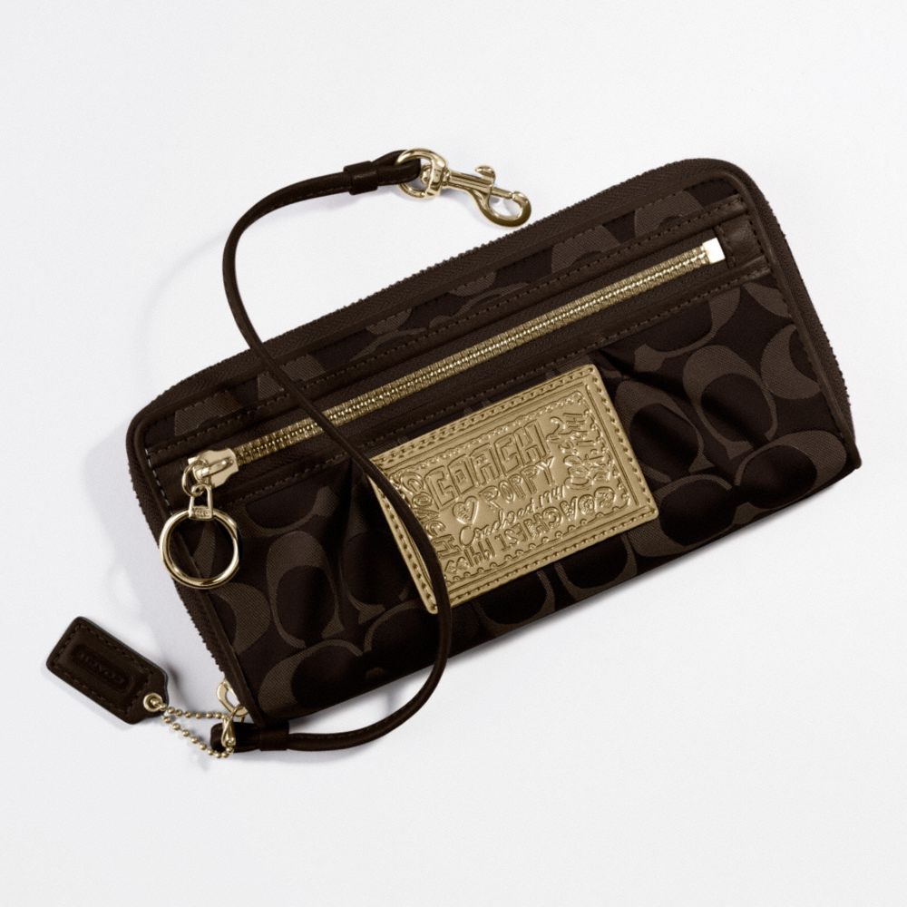 Poppy Signature Zip-Around Wallet $158.00