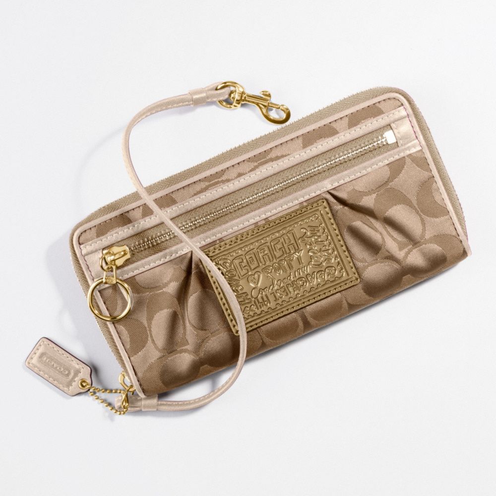 Poppy Signature Zip-Around Wallet $158.00