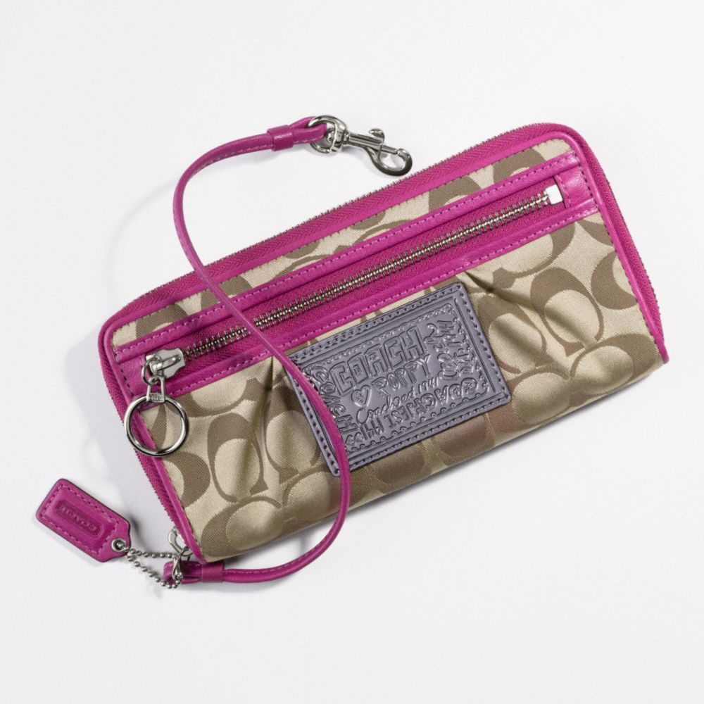 Poppy Signature Zip-Around Wallet $158.00