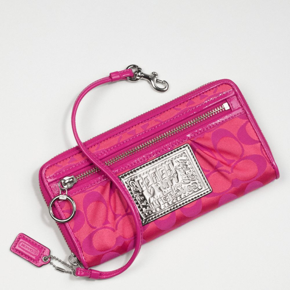 Poppy Signature Zip-Around Wallet $158.00