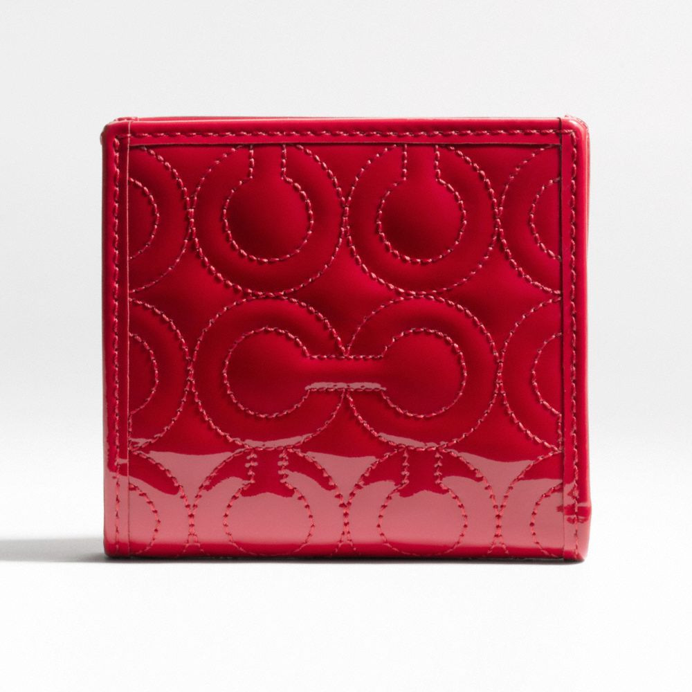 Gramercy Embossed Patent Small Wallet $98.00