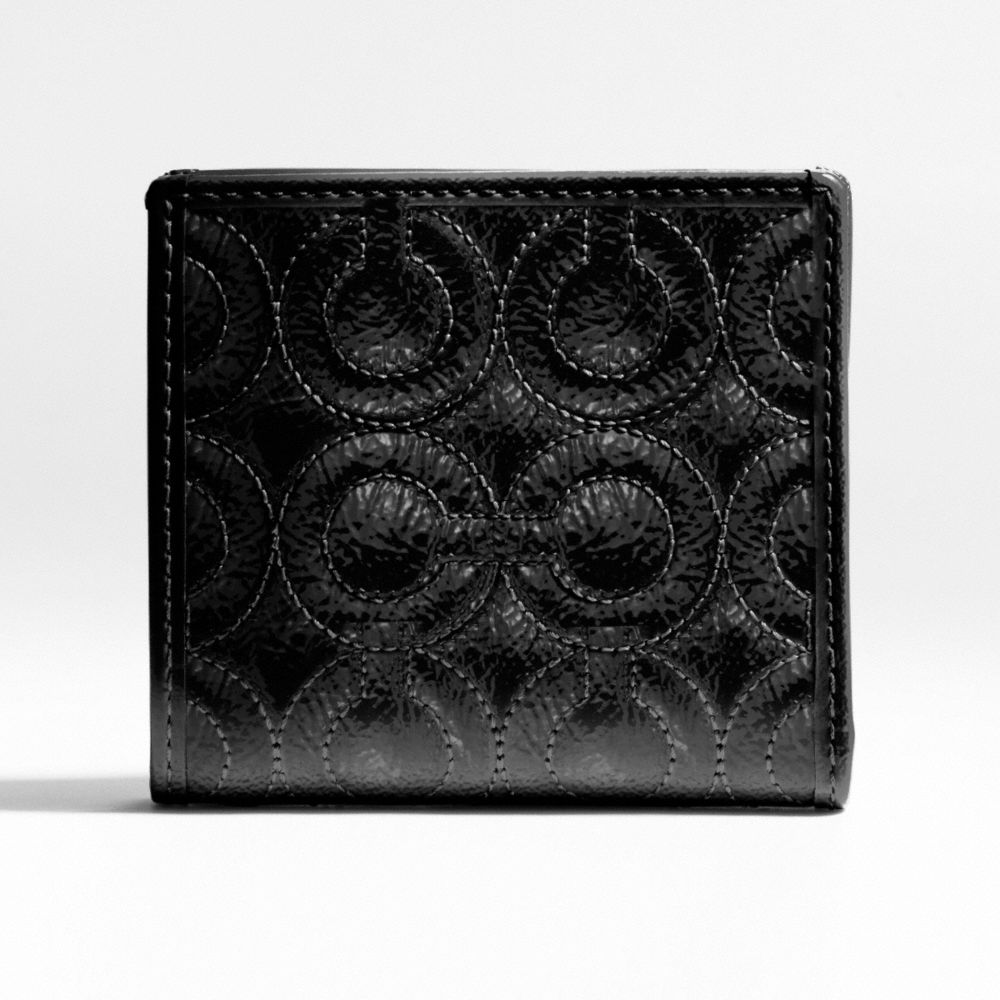 Gramercy Embossed Patent Small Wallet $98.00